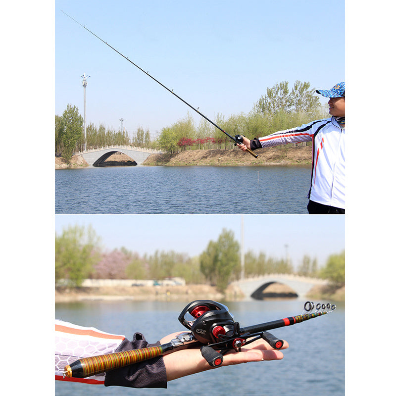 Telescopic Rock Fishing Rod Spinning Fly Carp Feeder Carbon Fiber Pesca Mini Travel Rod Reel Seat - USA fisher