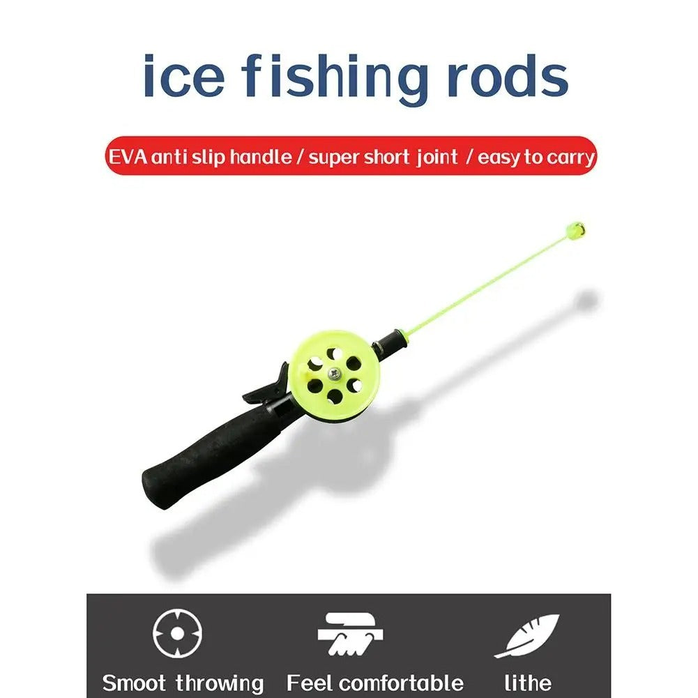 Ice Fishing Rod Children's Mini Short White Stripes - USA fisher