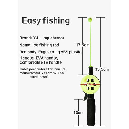 Ice Fishing Rod Children's Mini Short White Stripes - USA fisher