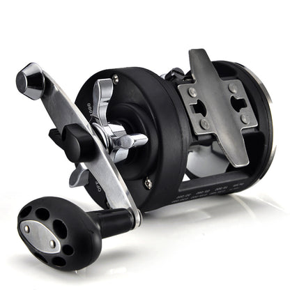 Trolling Fishing Reel Saltwater Right Hand Sea Bait Casting Fishing Reel Black