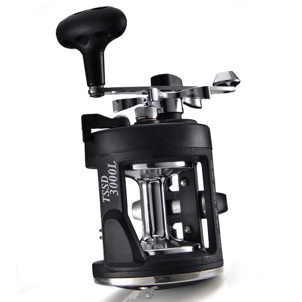 Trolling Fishing Reel Saltwater Right Hand Sea Bait Casting Fishing Reel Black