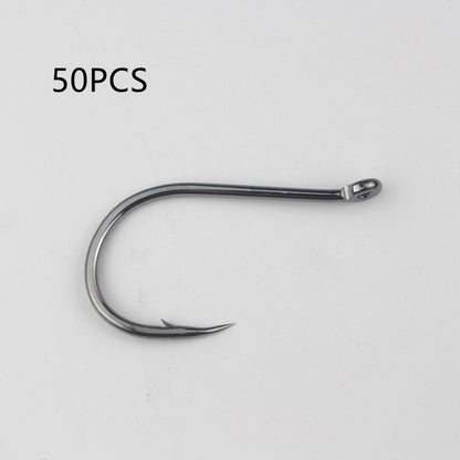 Fishhook Bulk Hole Ring Barbed Crooked Mouth Lure Rock Fishing Sea