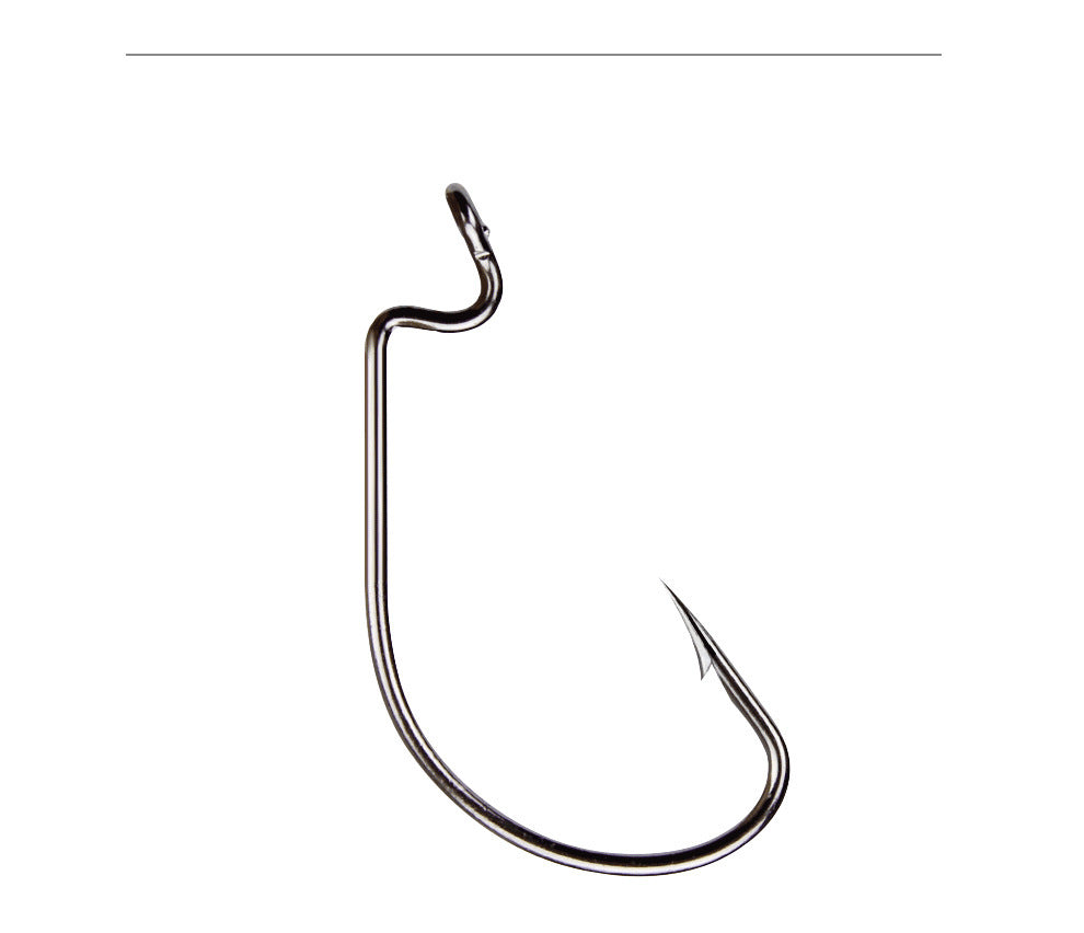 Black Nickel Wide Belly Crank Road Sub Soft Bait Hook High Carbon Steel Accessories