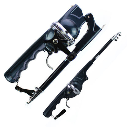 Foldable fishing rod portable pocket throwing rod - USA fisher