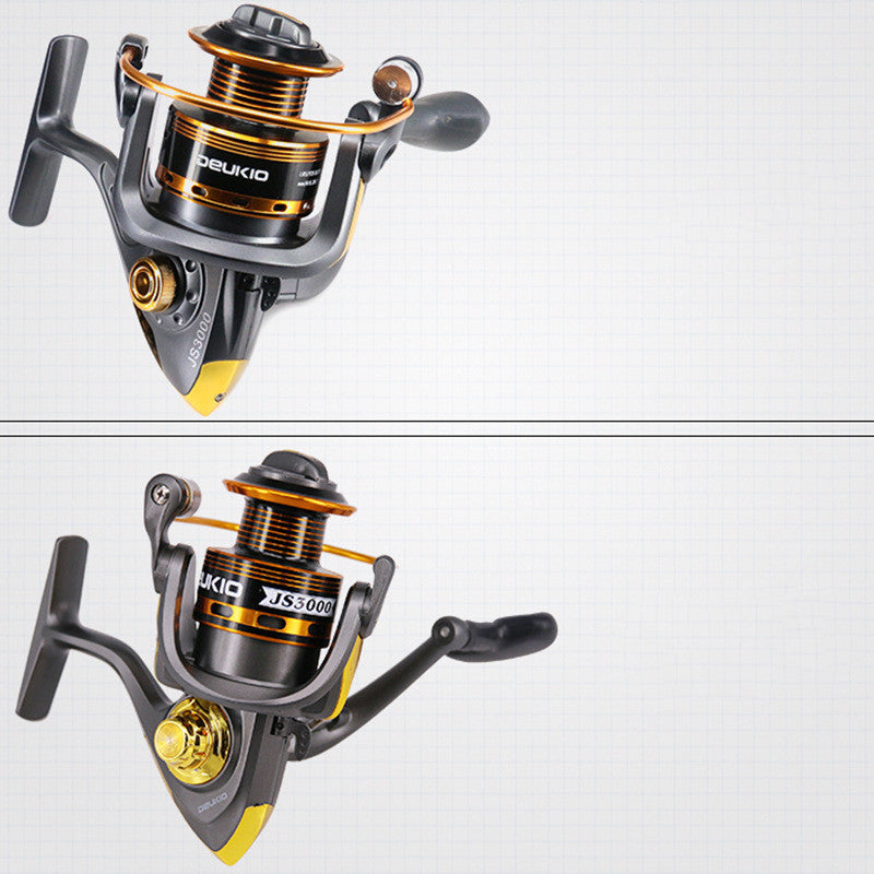 Metal head fishing reel