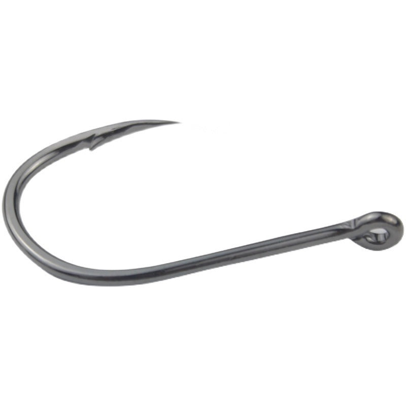 Fishhook Bulk Hole Ring Barbed Crooked Mouth Lure Rock Fishing Sea