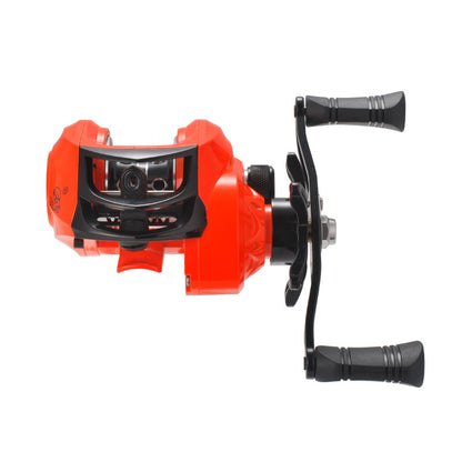 Kemailong Water Drop Wheel Hits Black Fishing Wheel Bright Orange Full High Speed Ratio