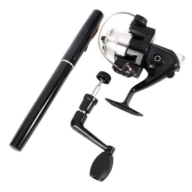 Pen Type Fishing Rod Spinning Wheel Feeding  Line - USA fisher